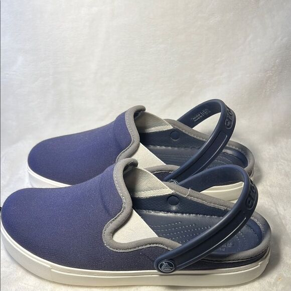 CROCS Citilane Canvas Clog -Dark Blue Canvas Slip-Ons -Size 6 - NWOT - Picture 5 of 7
